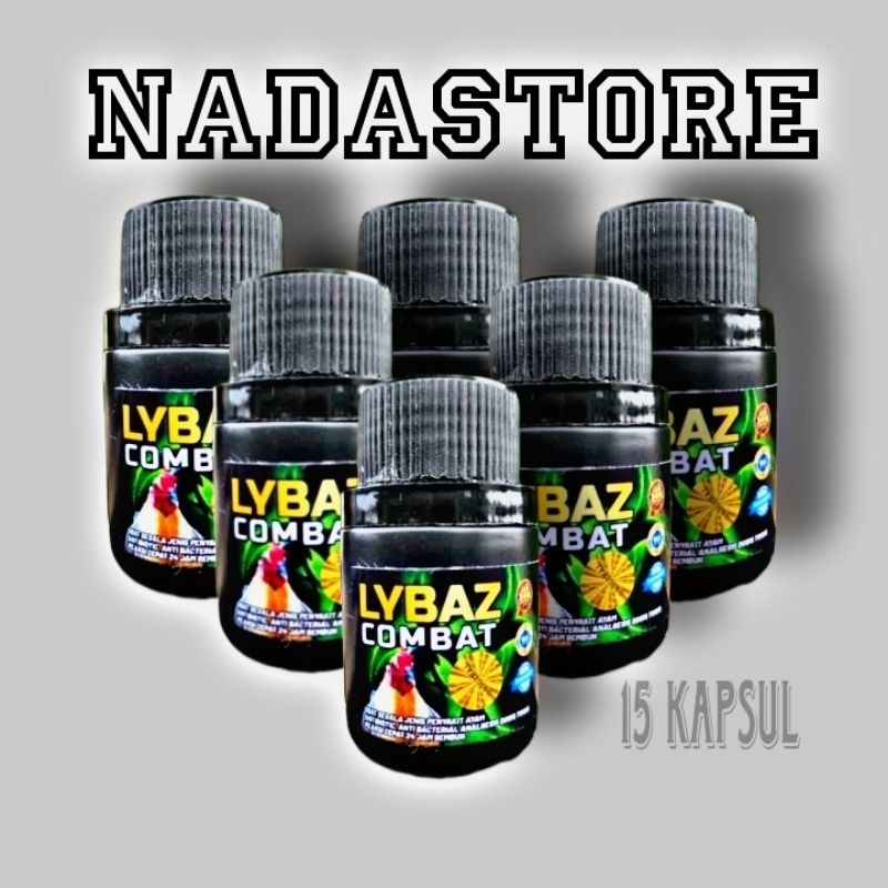 LYBAZ COMBAT botol 15 kapsul