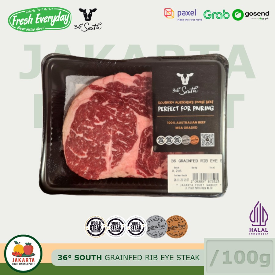 

36° SOUTH GRAINFED RIB EYE STEAK Daging Sapi Import - 9385