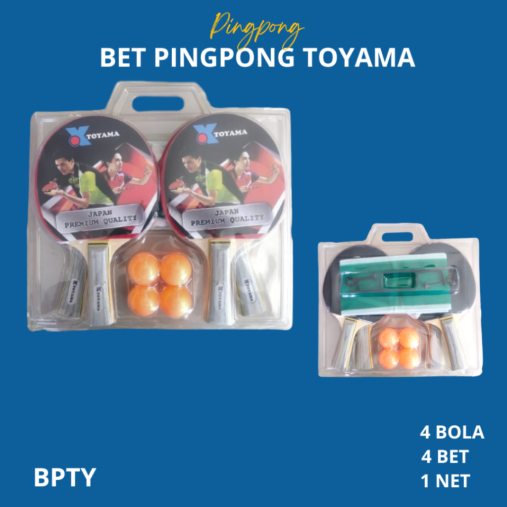 BPTY Bet Pingpong Bet tenis meja Bat pingpong Bat tenis meja Toyama