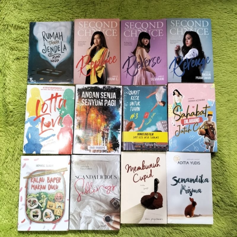 BUKU NOVEL REMAJA RUMAH TANPA JENDELA SECOND CHANCE REPLACE REVERSE REVENGE LOTTA LOVE ANGAN SENJA S