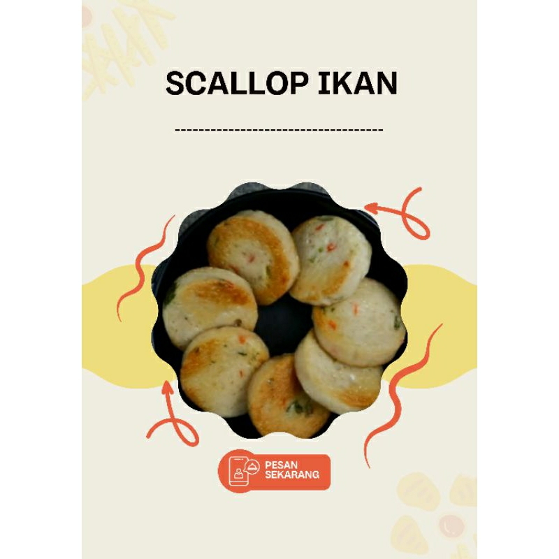 

Scallop olahahan ikan produk mateng