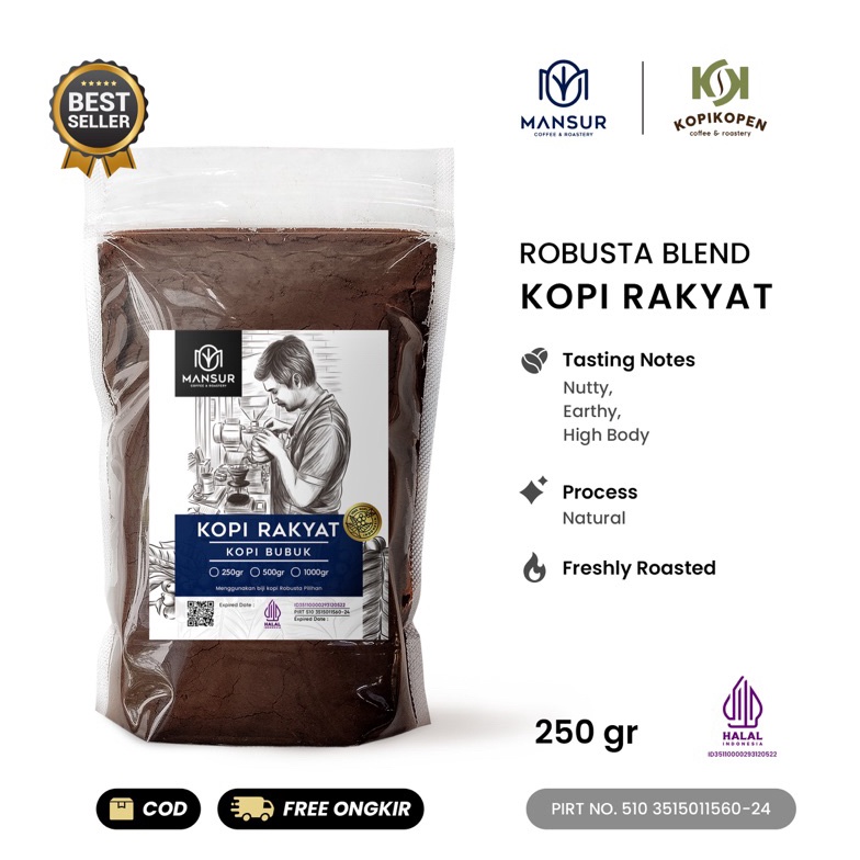 

JN87 Kopi rakyat BLEND 250gr Stock Banyak ̿