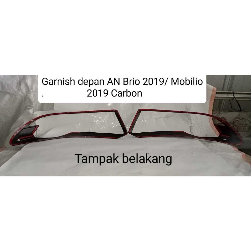 Garnish List Lampu depan Honda a.n brio cover garnish Lis lampu belakang mobil a.n brio 2019 Depan B