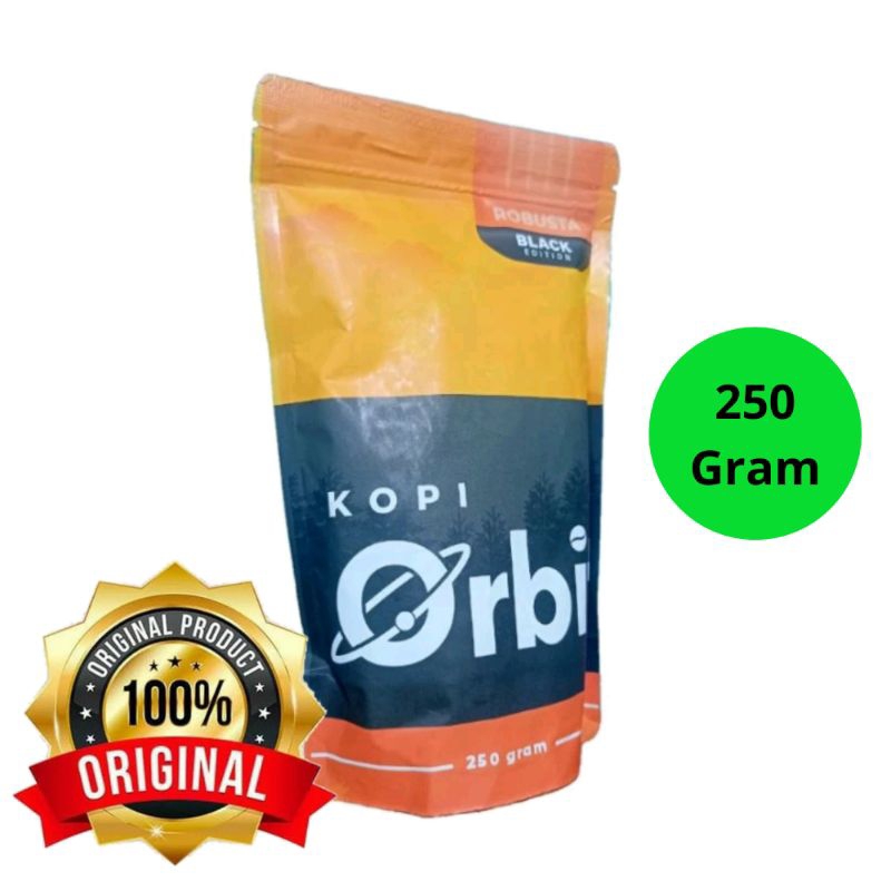 

Kopi Bubuk Coffee Robusta Coffe Orbit 250gr Black