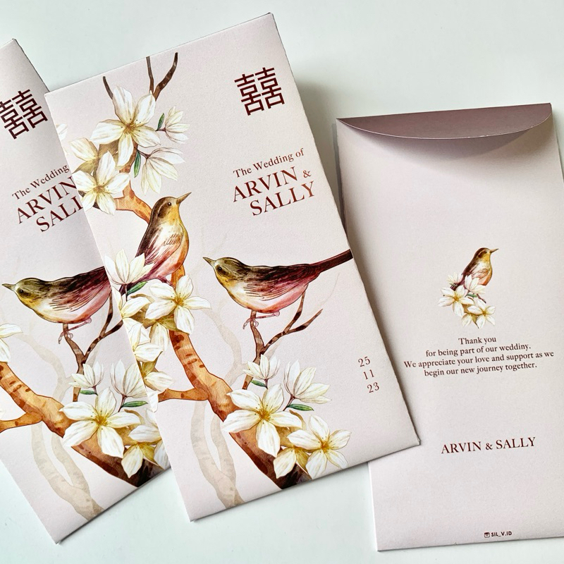 

Sparrows ( Angpao sangjit - Custom Angpao - Angpao Wedding - amplop - ucapan )