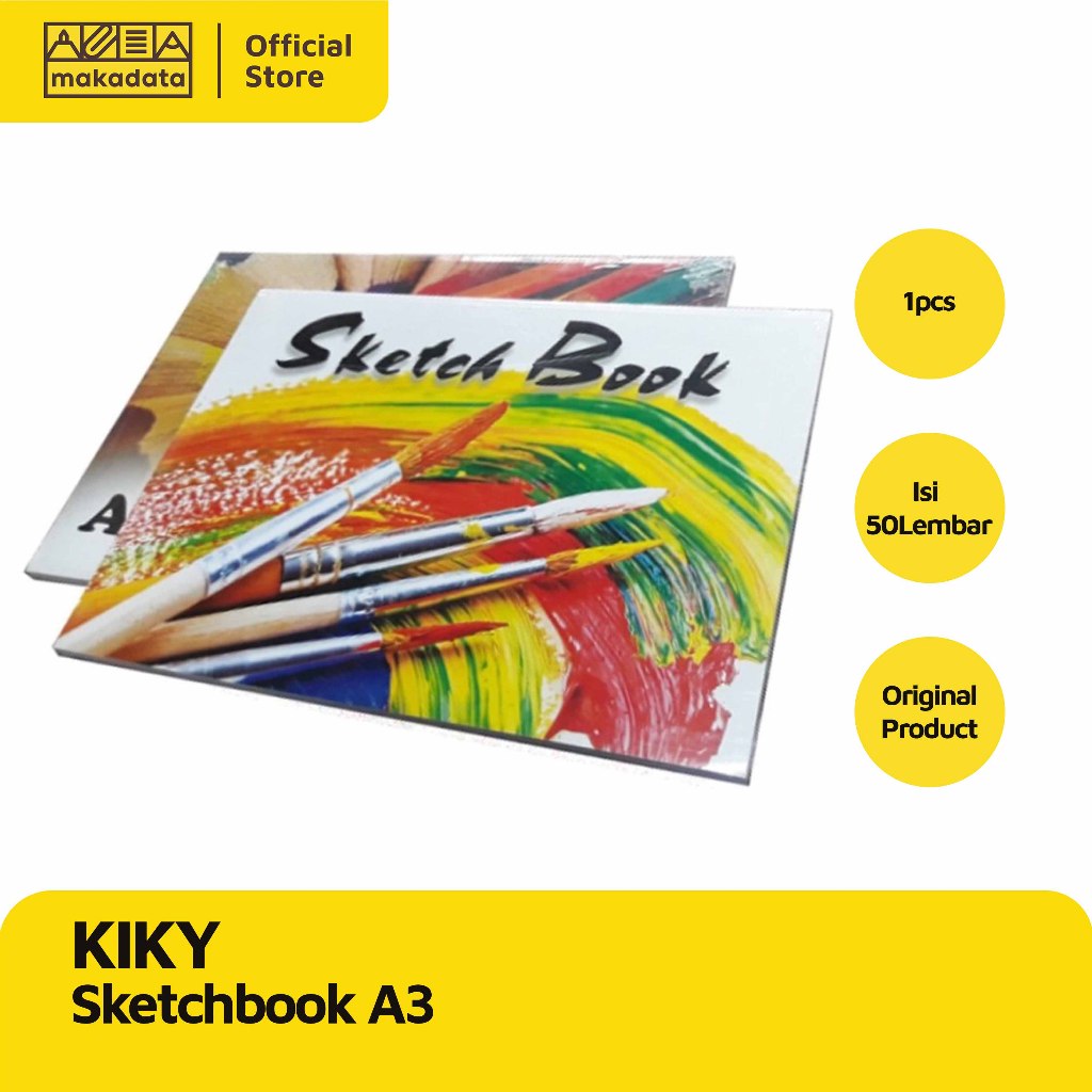 

SKETCH BOOK / BUKU SKETSA KIKY A3 ISI 50 LEMBAR (1 PCS) MURAH