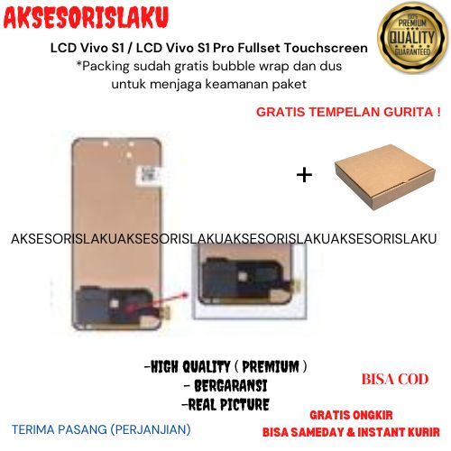 LCD Vivo S1 / LCD Vivo S1 Pro Fullset Touchscreen