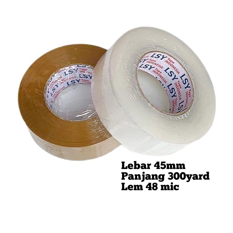 

[PRODUK HLAPD92] lakban bening / coklat jumbo 300yard full KUALITAS DAIMARU tebal 48 micron g0dcm