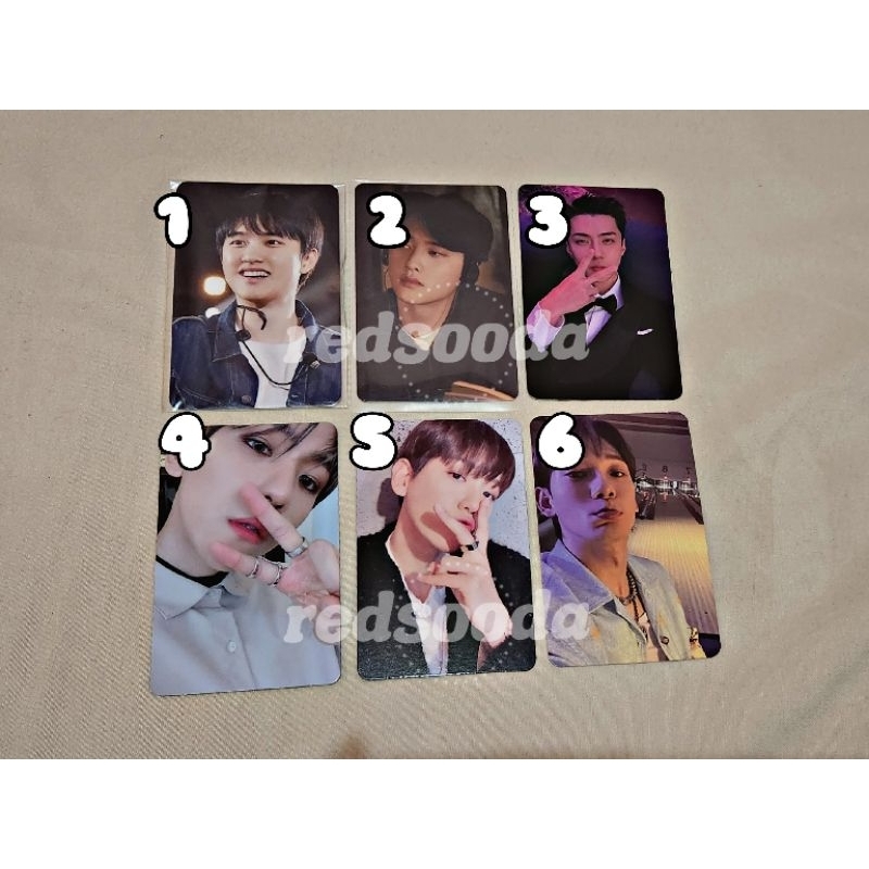 Photocard EXO official Kyungsoo Baekhyun Sehun Chen Japan YPBOOK Exist Tempo Exist Digipack