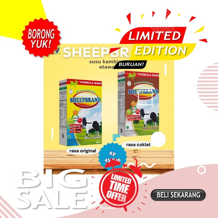 

1 BOX SHEEPBRAND KALSIUM KESEHATAN TULANG DAN SENDI