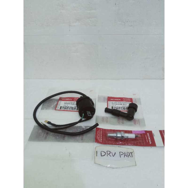 PAKET 3 MACAM KOIL BUSI TUTUP BUSI HONDA VARIO LAMA KARBU 110 KVB