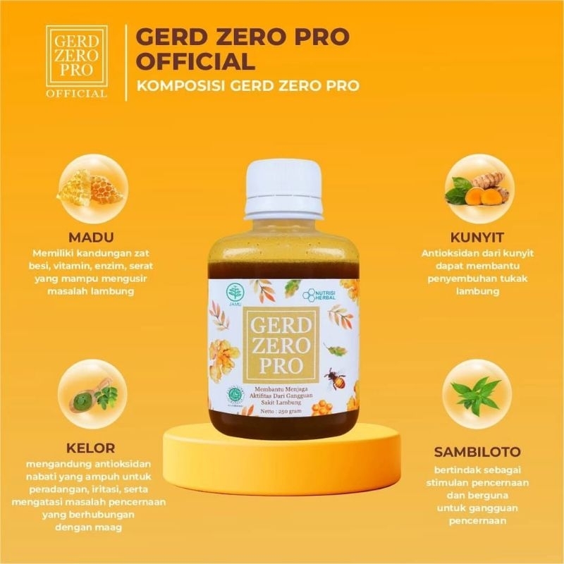 

Madu Herbal GERD ZERO sejuta manfaat untuk lambung