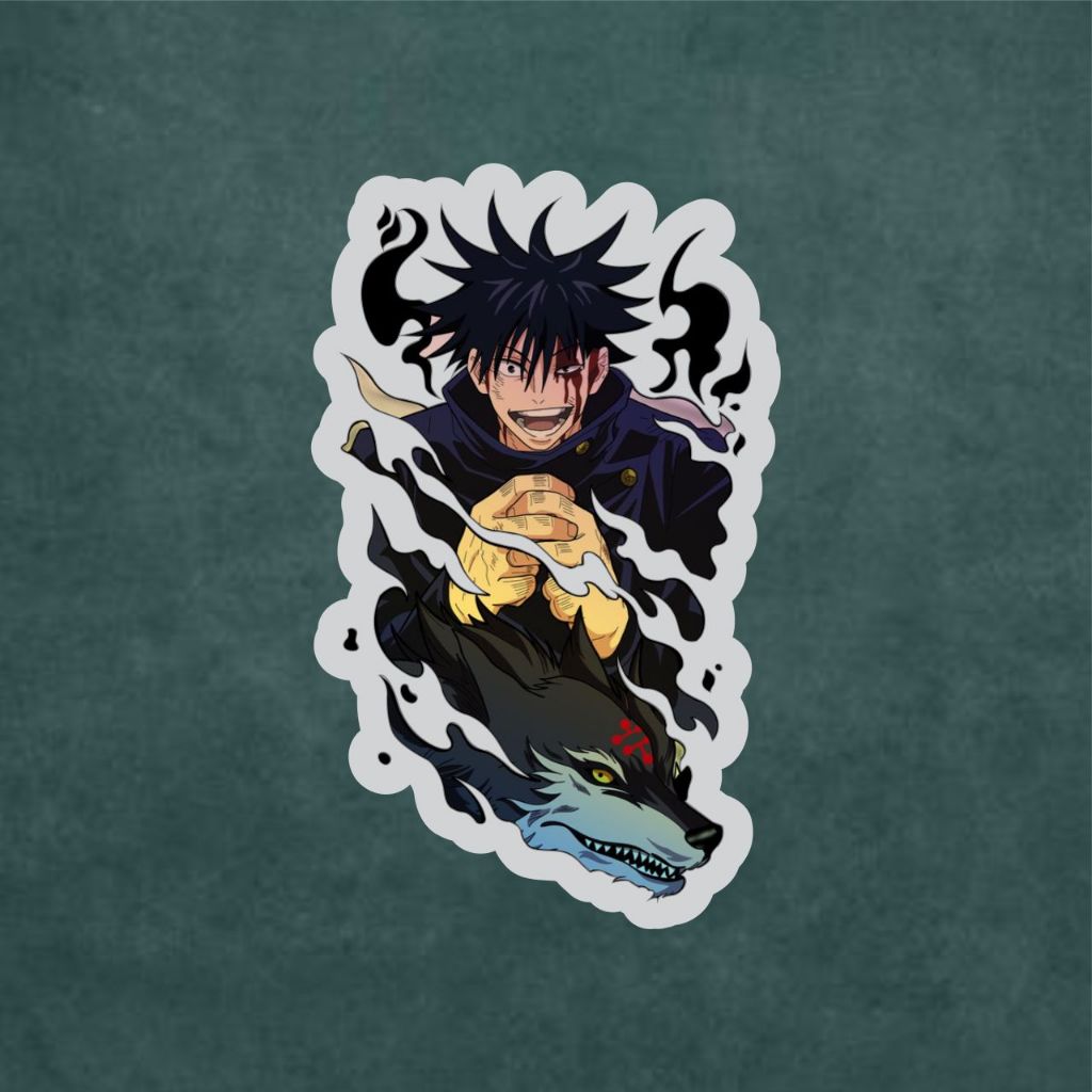

Stiker Anime Hologram Fushiguro Jujutsu Kaisen Case Hp dan Laptop 7 Cm