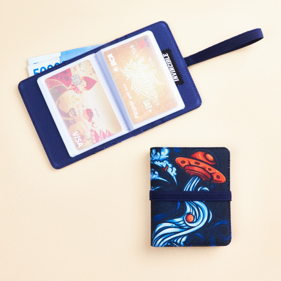 Dompet Card Holder Mika Wallet Mini Tempat Kartu Dan Uang Atm Emas Antam LM 28 Slot Image 2