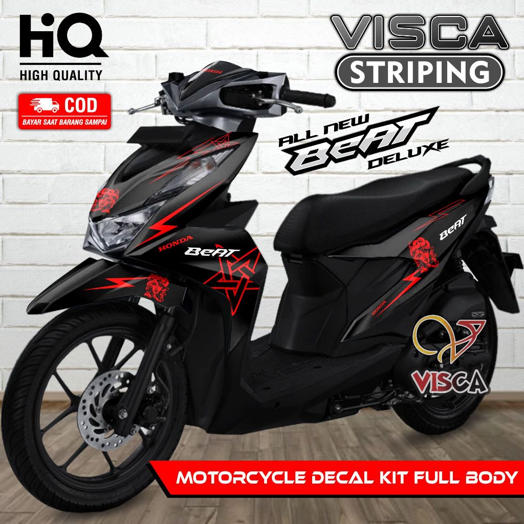 Decal Beat Deluxe 2020 2021 2022 Full Body - Stiker Motor Beat 2020 - Dekal Beat 2021 - Striping Bea