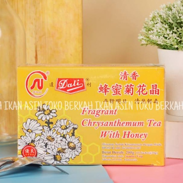 

➥Super Promo➭ DALI Chrysanthemum Tea With Honey SU Brand 200gr / Teh Kembang Putih Dengan Madu F88 ⁑