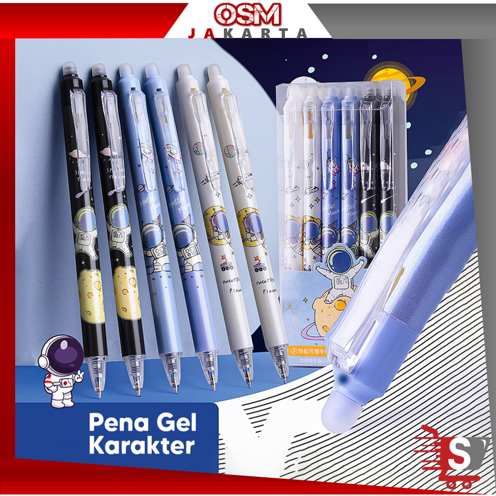 

OSM JKT S6080 Pena Gel Karakter / Pena Aesthetic Edition Kartun / Erasable Gel Pen / Pulpen Kartun Karakter Lucu yang Bisa Dihapus