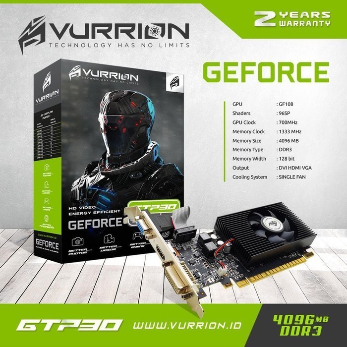 VGA Card GT 730 4GB DDR3 128Bit Vurrion