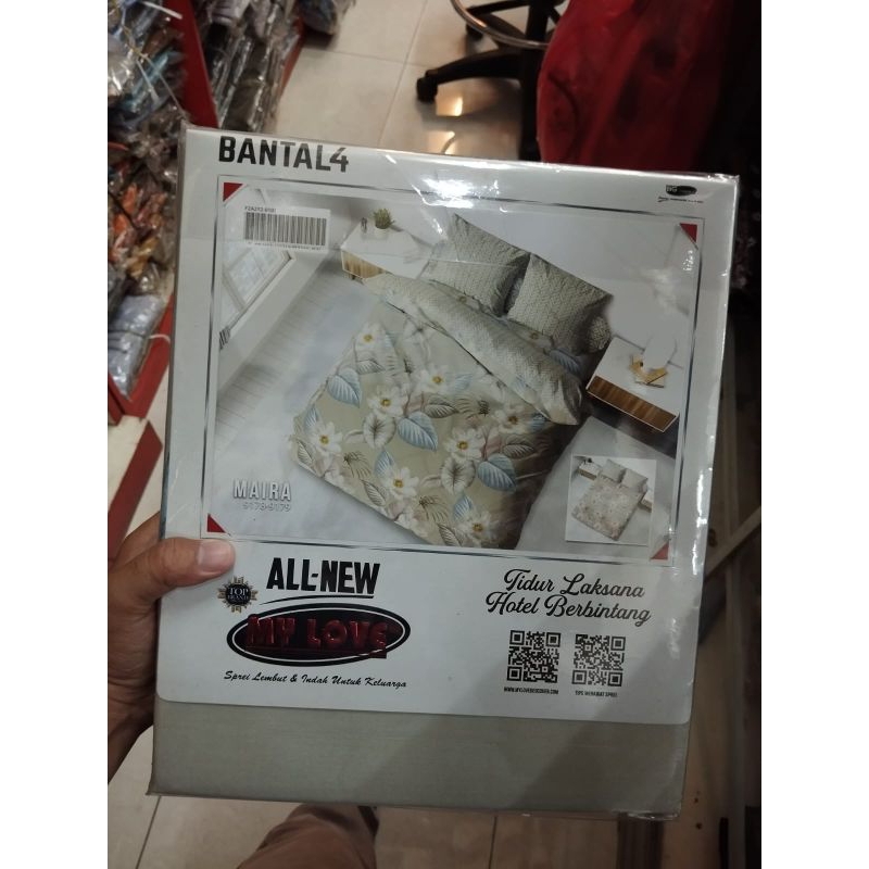 SPREI MY LOVE KING SIZE 180X200X30 BANTAL 4