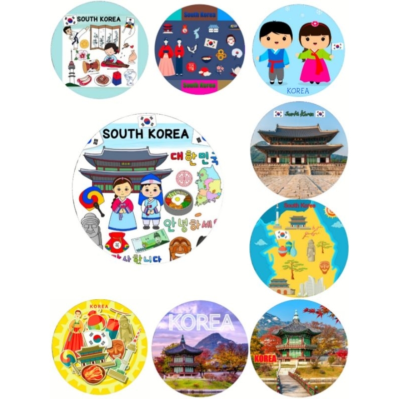 pajangan korea 9 cm souvenir korea pajangan meja korea Selatan