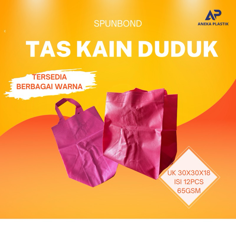 

TAS KAIN TAS SPUNBOND TAS SPUNBOUND DUDUK KUAT 30x30x18