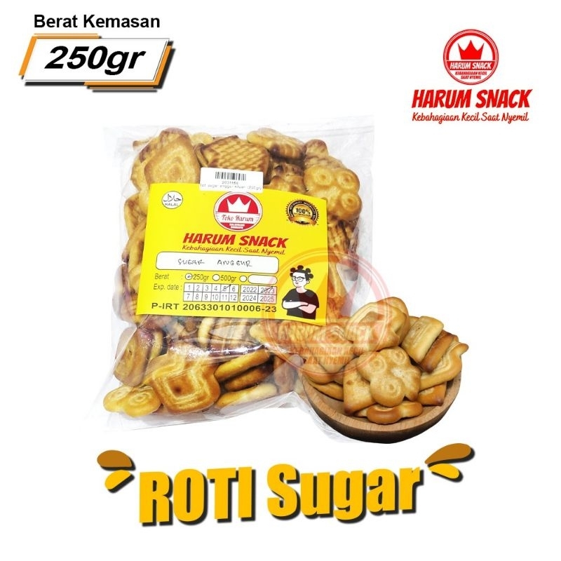 

ROTI SUGAR 250 gram [Harum Snack Official]