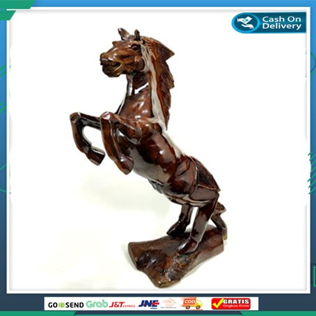 MINIATUR KUDA JINGKRAK||kayu jati jepara||hiasan meja UKIRAN KUDA
