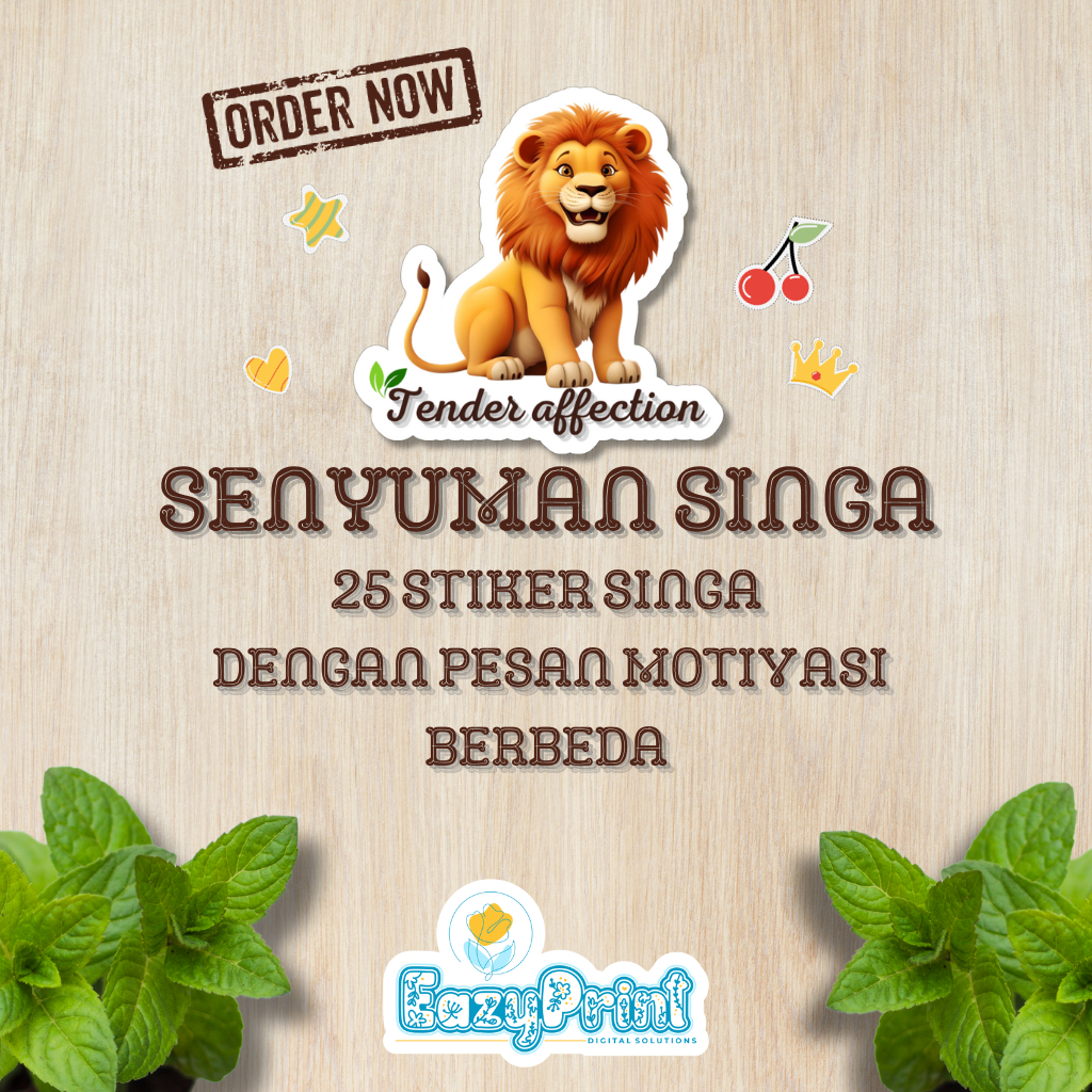 

25 Stiker Hewan dengan Pesan Motivasi Berbeda.