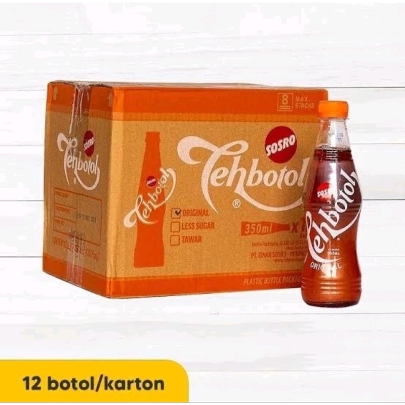 

Teh Botol Sosro Original 350ml 1Dus (12 pcs)