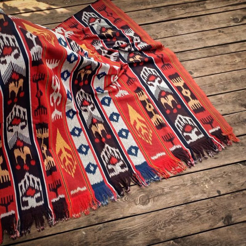 Kain Tenun Ikat Blanket [Grade A Premium] Entik Motif Khas Lombok Sumba Toraja Flores NTT Tenun Jepa