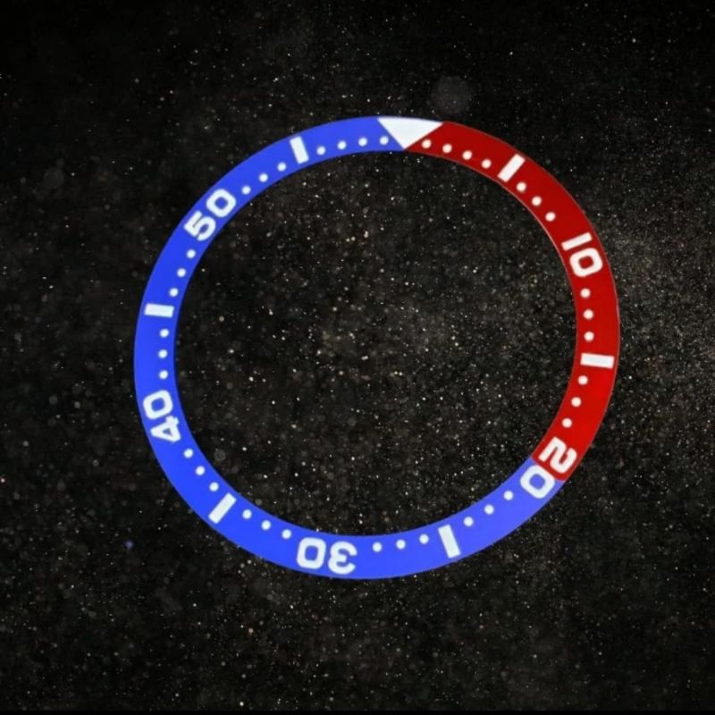 Premium Ceramic Flat Bezel Insert Seiko Pepsi Skx 007 009 SRPD 53K1