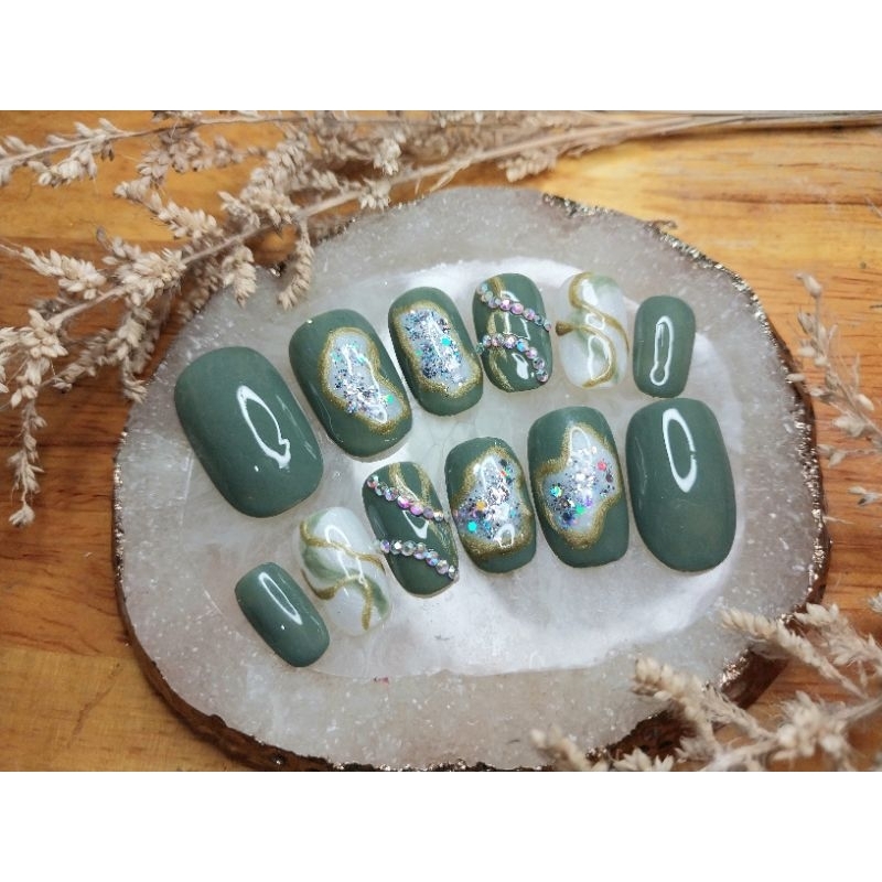 KUKU PALSU WEDDING, KUKU PALSU LAMARAN, KUKU PALSU 3D, KUKU PALSU PREMIUM, FAKE NAIL, NAIL ART, Pres