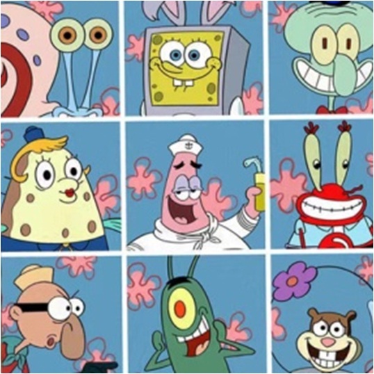 

paint by numbers 20x20CM sponge bob