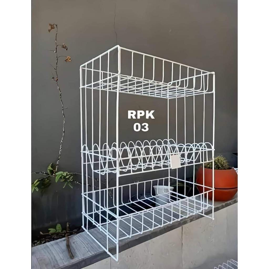 Rak piring gelas serbaguna rak piring minimalis rak piring putih