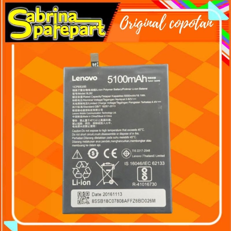 Lenovo Vibe P2 Pc272 P2a42 B1262 Original Copotan