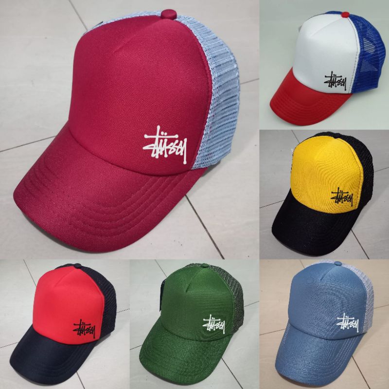 Topi Jaring Trucker Stussy / Topi Trucker Pria