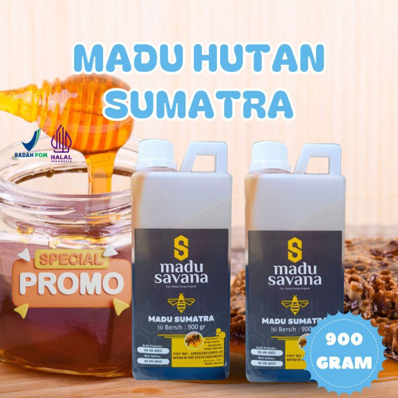 

Madu Sumatra 900 Gram Pilihan Pure Raw Honey