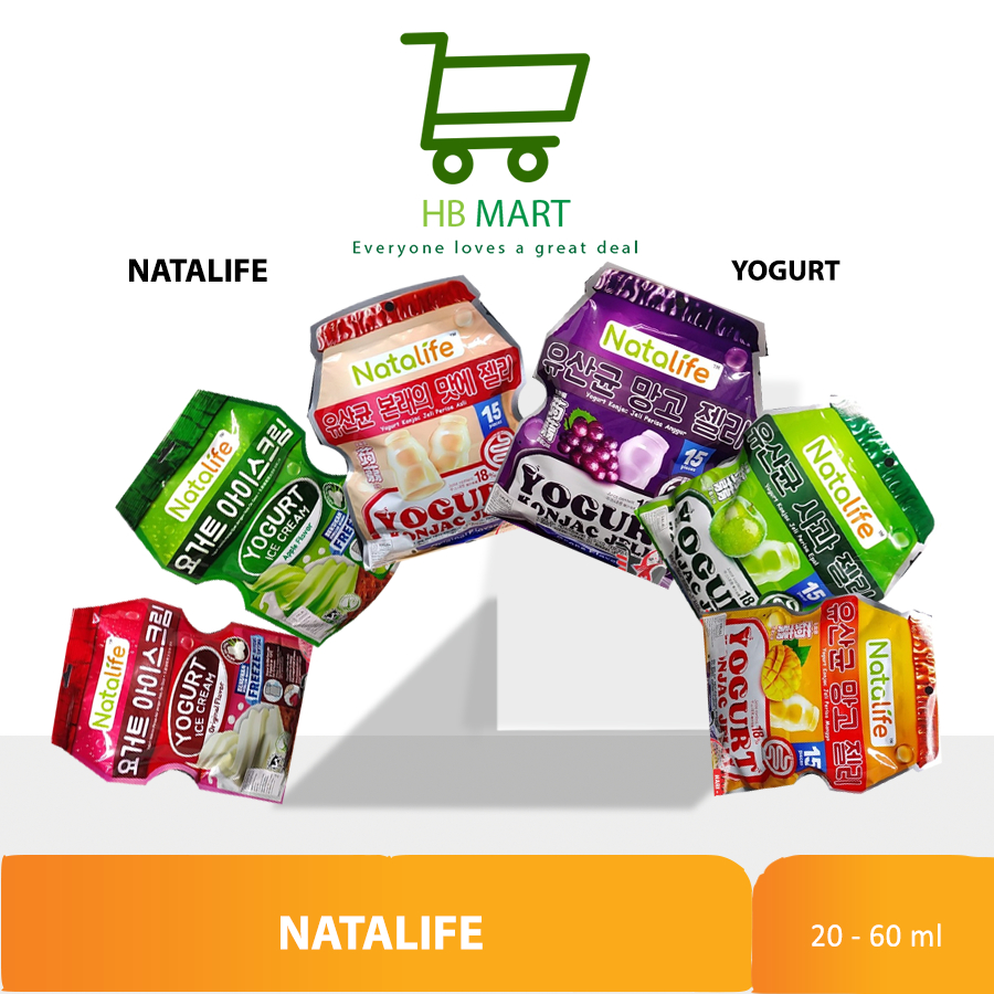 

NATALIFE YOGURT ALL FLAVOR 20 - 60 g / YOGURT / NATA DE COCO