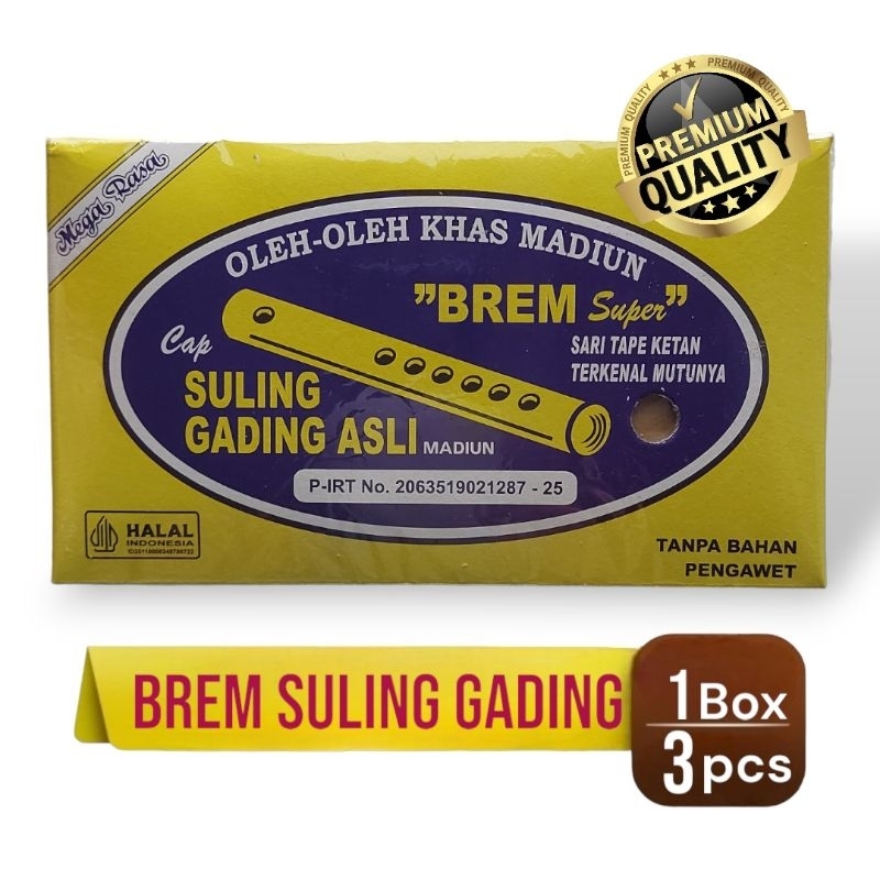 

BREM SULING GADING MADIUN isi 3 batang Brem Madiun Super Jumbo 200gram