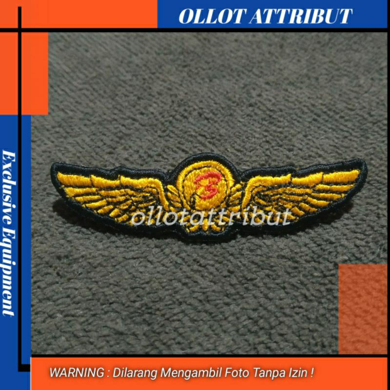 WING BATIK AIR | WINGS PILOT BATIK AIR BORDIR