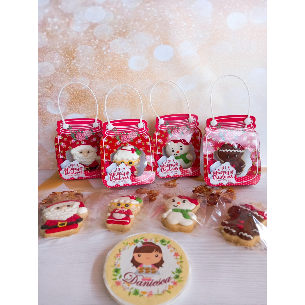 

.XM02.Cookies hias natal christmas gift kue kering natal satuan kemasan tenteng ( ds bgr )