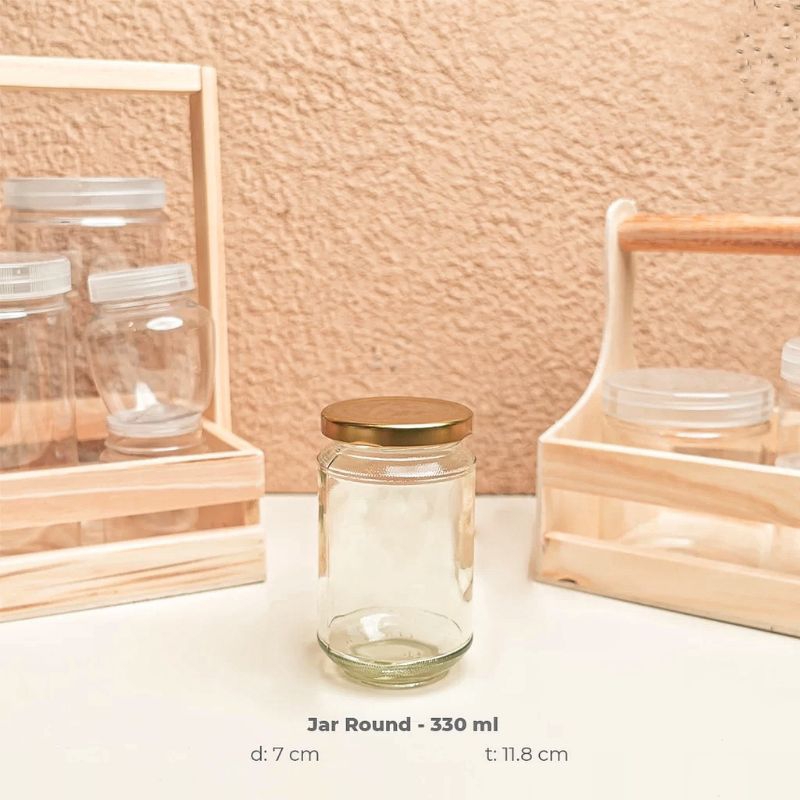 TOPLES JAR KACA 330ML, GLAS JAR 330ML