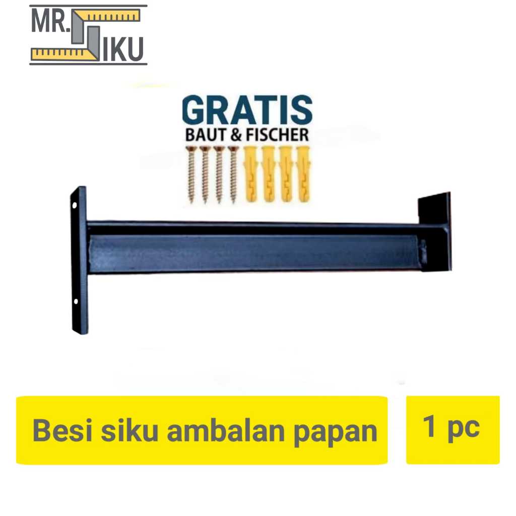 BESI SIKU AMBALAN PENYANGGA PAPAN / SIKU TEMPEL DINDING / KAYU AMBALAN