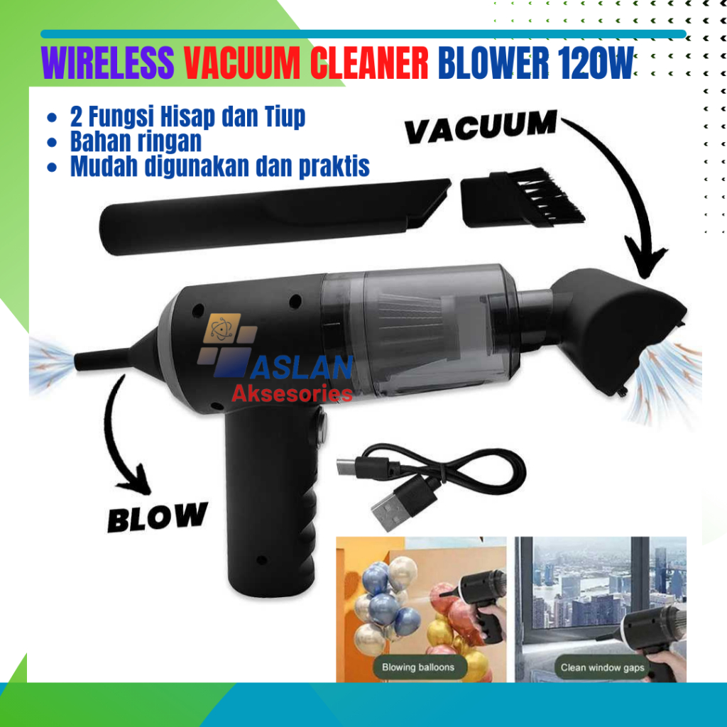 Vacuum Cleaner Air Duster Blower 2 in 1 Vacuum Blow hisap dan Tiup