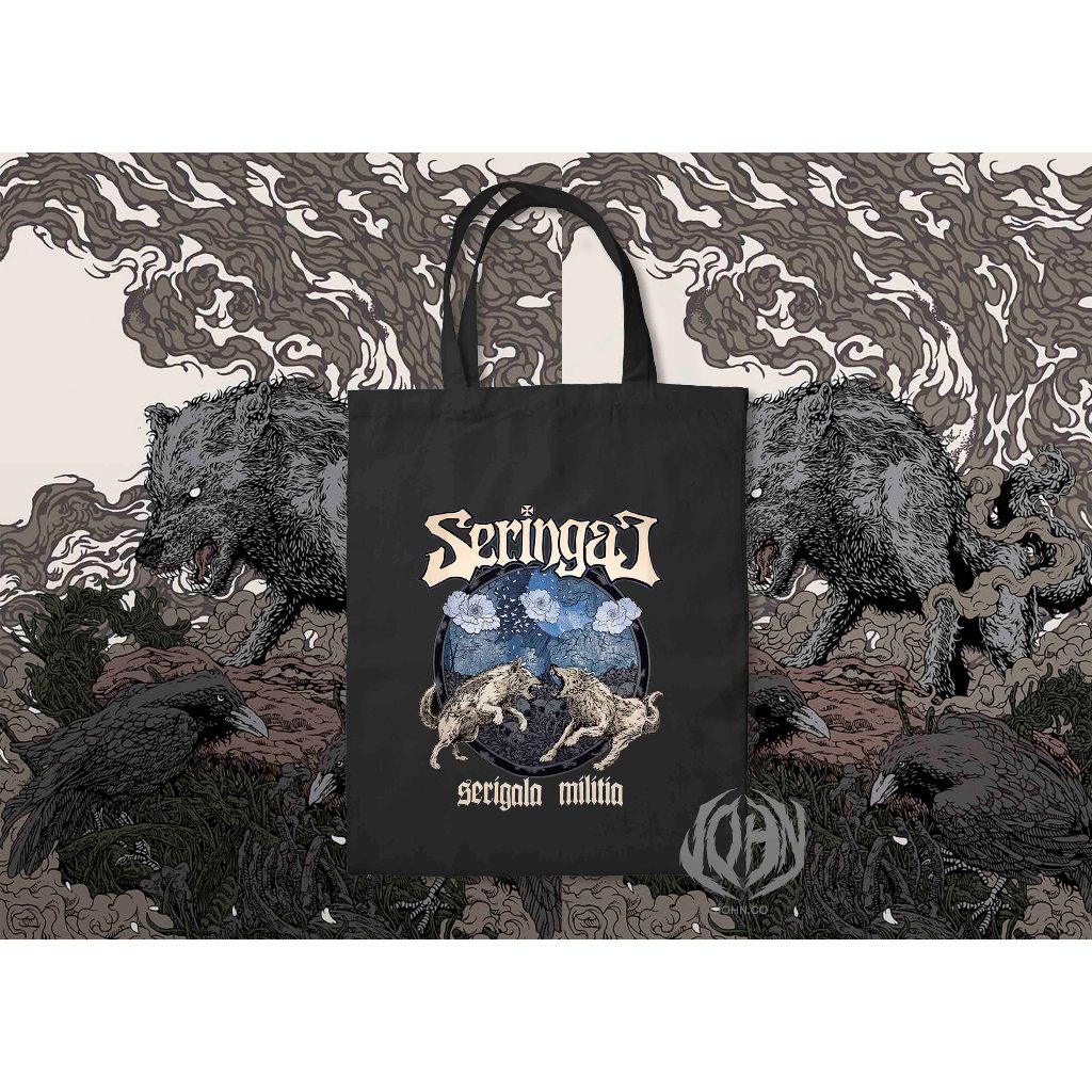 Totebag Kanvas - Totebag Seringai - Tas Pria,wanita