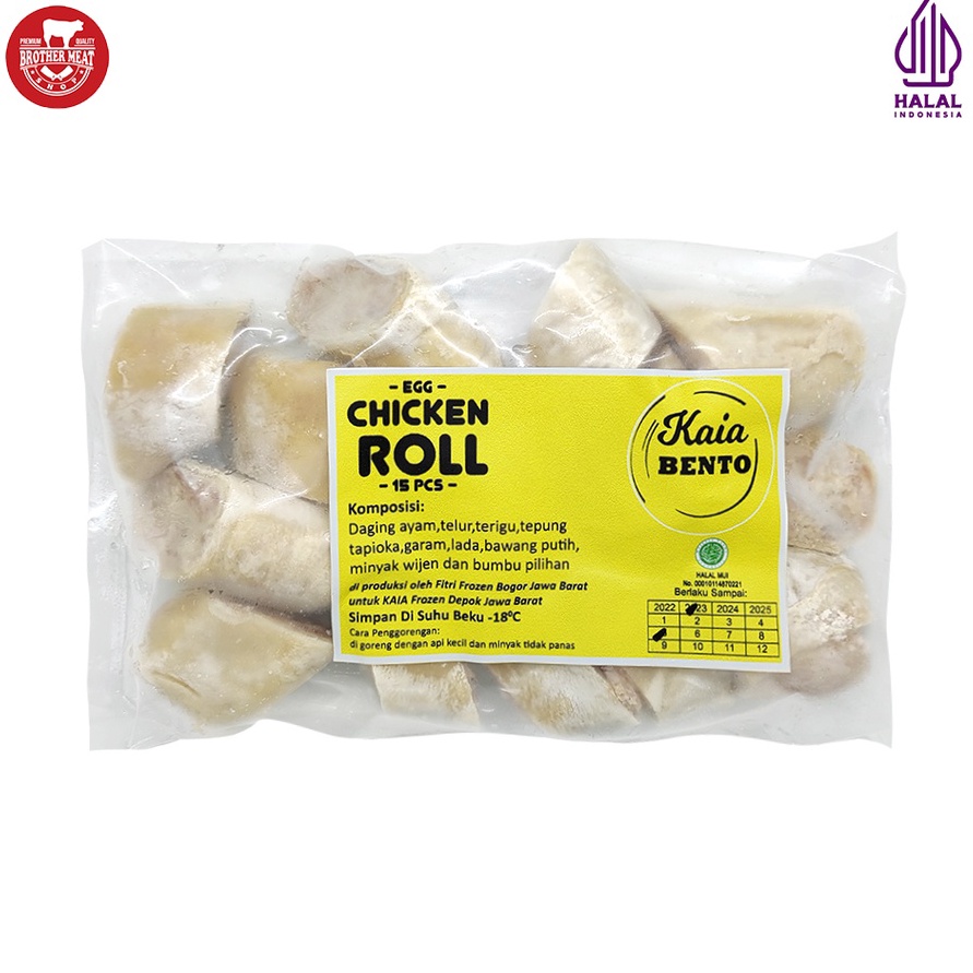

PYBX4211 COD Egg Chicken Roll Frozen, Olahan Daging Ayam Halal