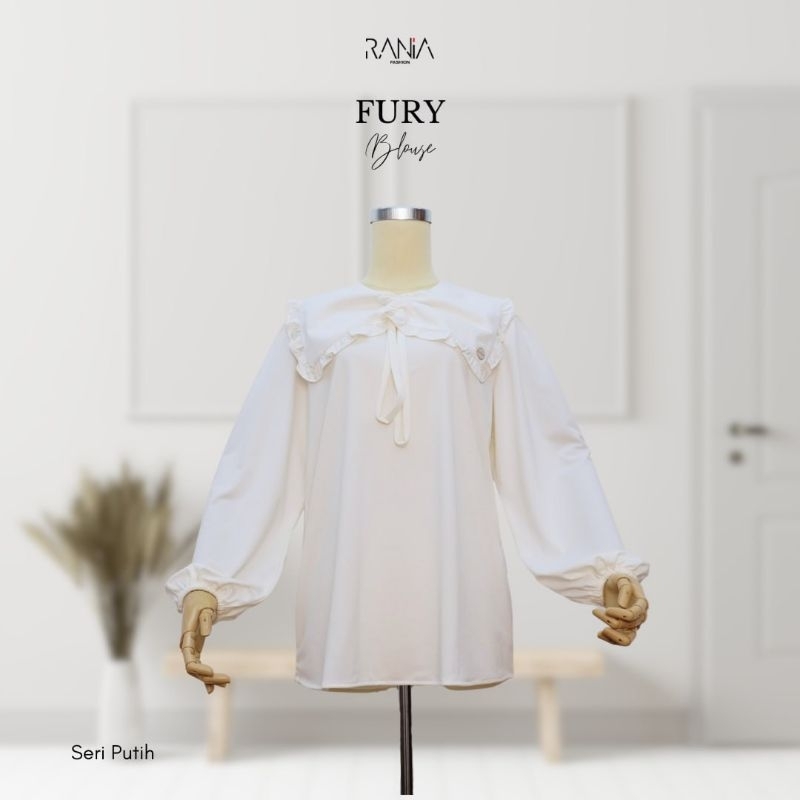Blouse Putih Premium Rania /lengan balon