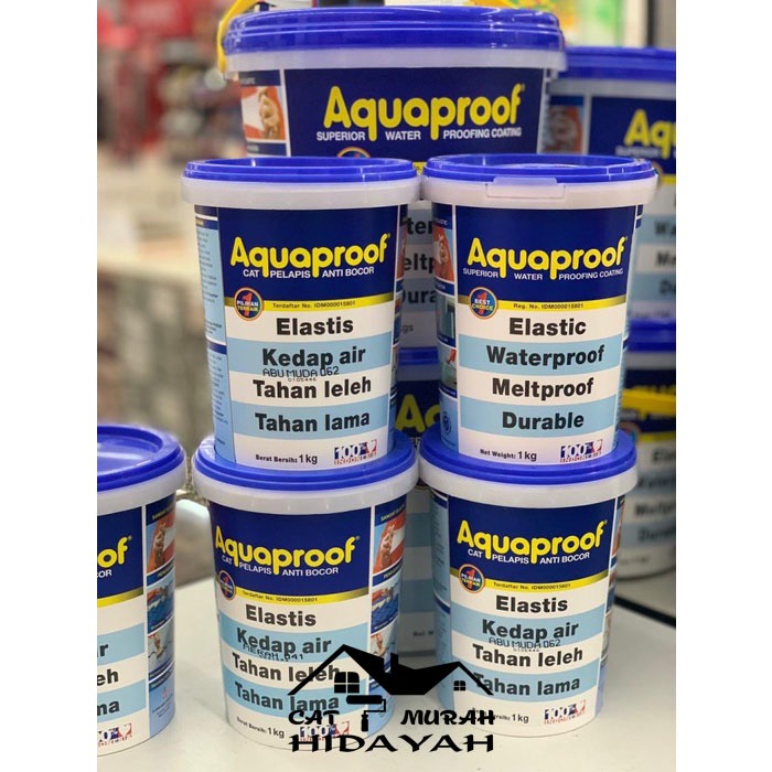 Cat pelapis anti bocor Aquaproof Aqua proof 1kg / Cat Waterproofing Aquaproof 1kg/ Aquaproof 1kg