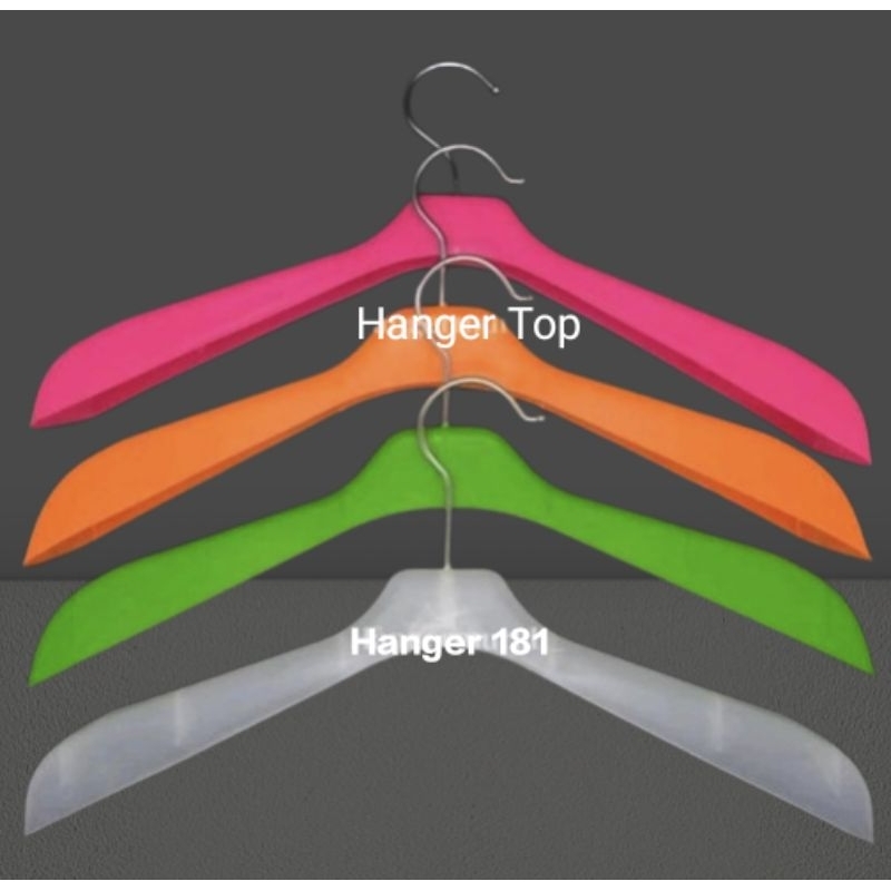 Hanger Plastik-Hanger 181- Hanger Pastik Tebal-Gantungan Baju Distro Dewasa