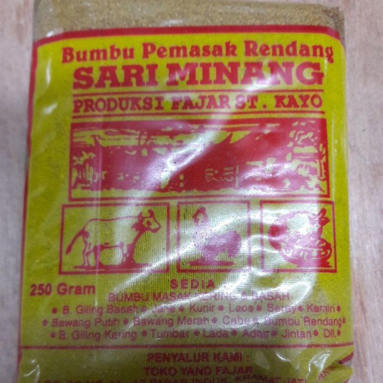 

QA92 Bumbu Rendang Sari Minang 250 gr 34